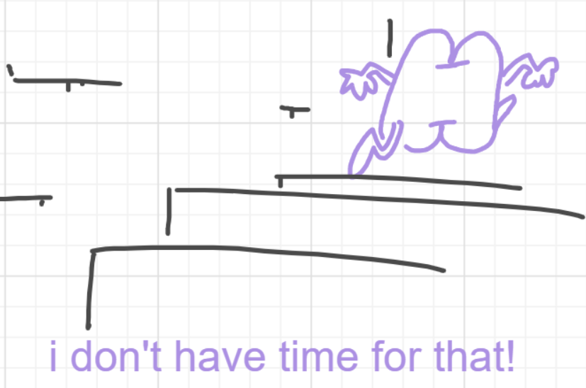 A panel from I've Been Everywhere, Man, episode nine of the Board Boards object show by Furretwalk/WalkingFurret.